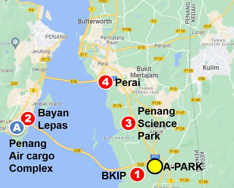 A-Park Location Map